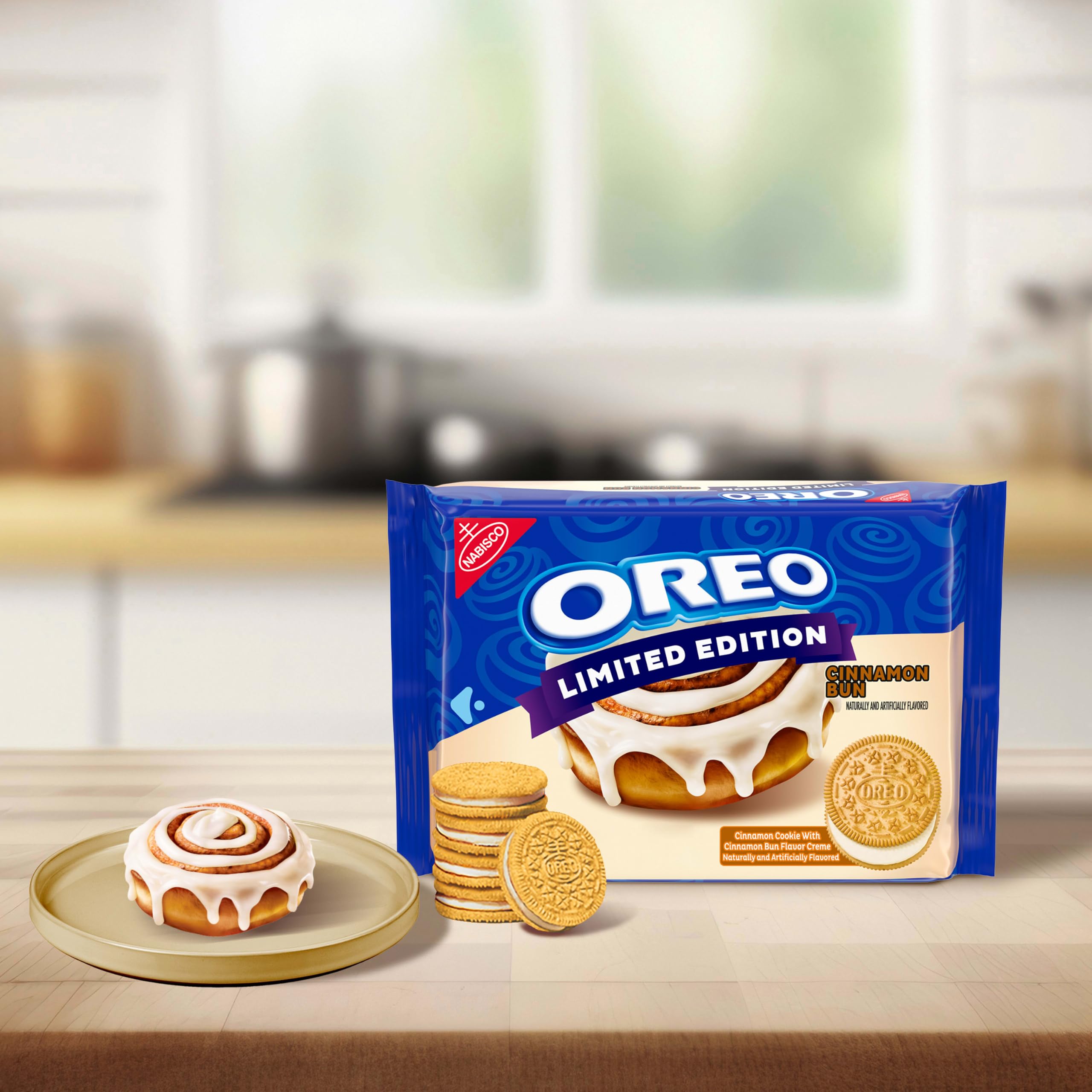 Amazon.com: OREO Cinnamon Bun Sandwich Cookies, Limited Edition
